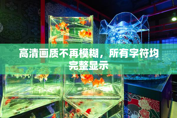 高清画质不再模糊，所有字符均完整显示