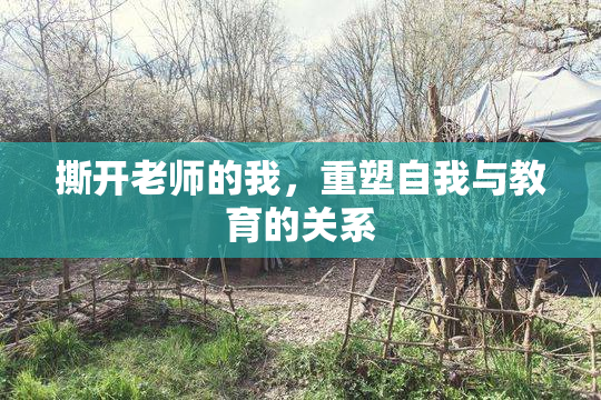 撕开老师的我，重塑自我与教育的关系