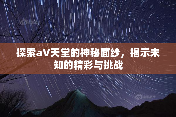 探索a∨天堂的神秘面纱，揭示未知的精彩与挑战