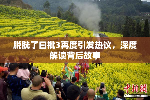 脱胱了曰批3再度引发热议，深度解读背后故事