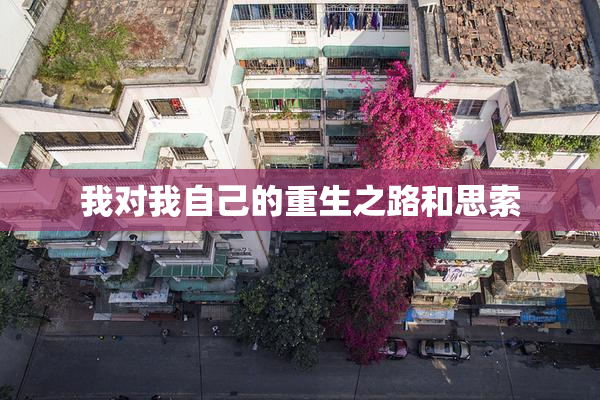 我对我自己的重生之路和思索