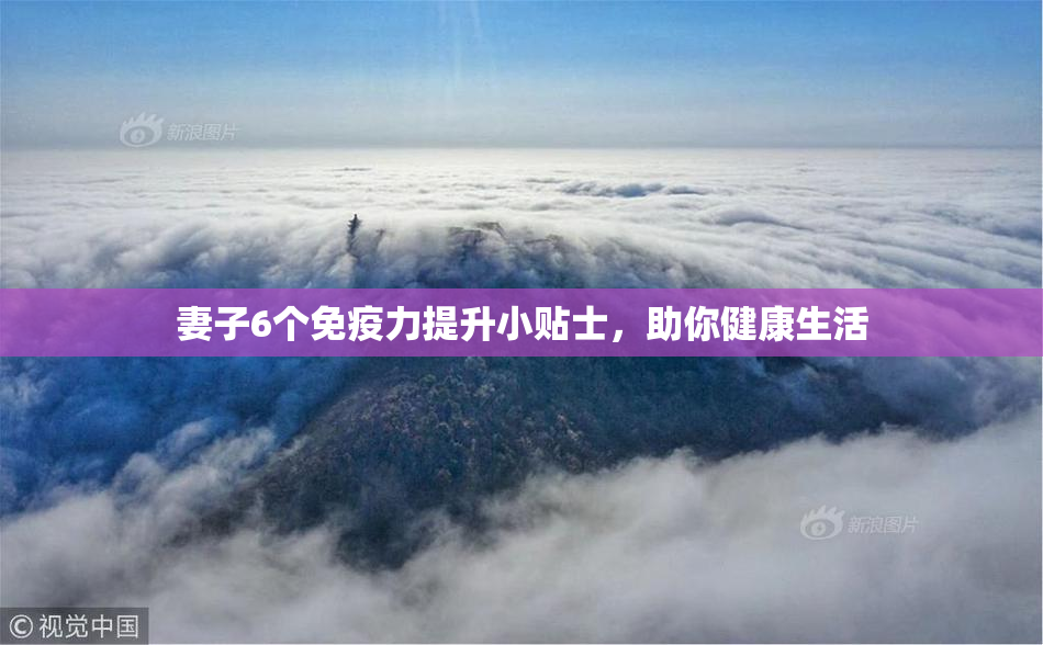 妻子6个免疫力提升小贴士，助你健康生活