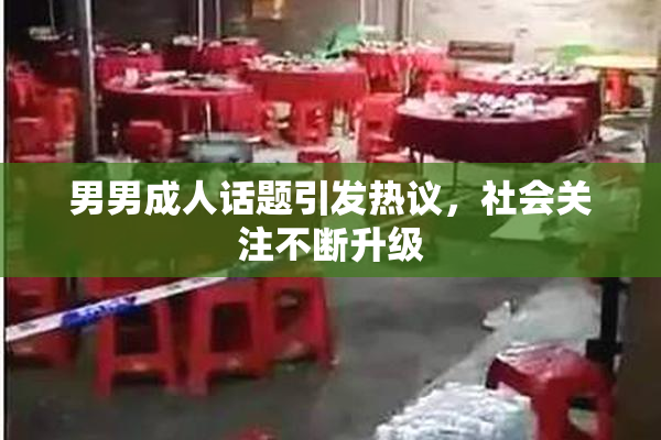 男男成人话题引发热议，社会关注不断升级