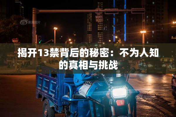 揭开13禁背后的秘密：不为人知的真相与挑战
