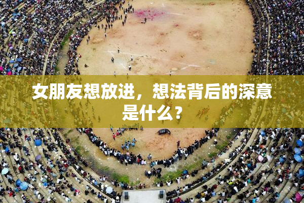 女朋友想放进，想法背后的深意是什么？