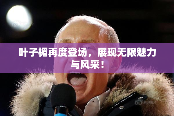 叶子楣再度登场，展现无限魅力与风采！