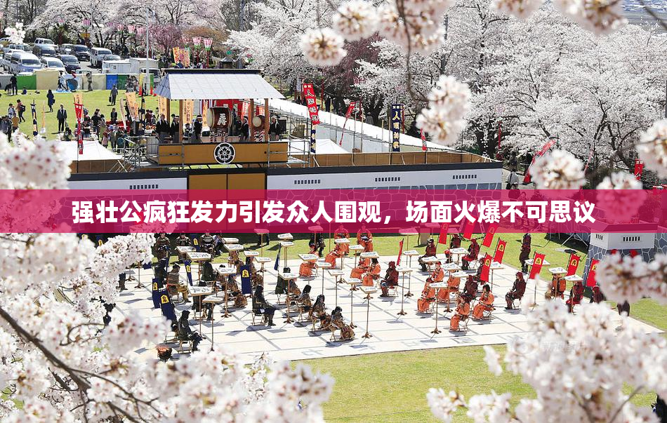 强壮公疯狂发力引发众人围观，场面火爆不可思议
