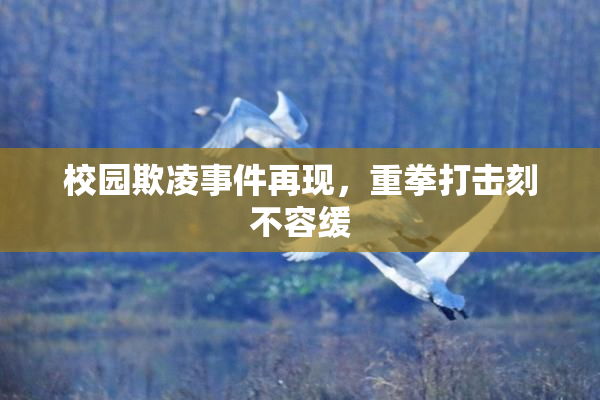 校园欺凌事件再现，重拳打击刻不容缓