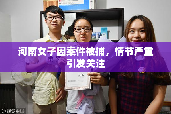河南女子因案件被捕，情节严重引发关注