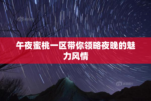 午夜蜜桃一区带你领略夜晚的魅力风情
