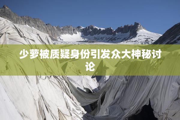 少萝被质疑身份引发众大神秘讨论