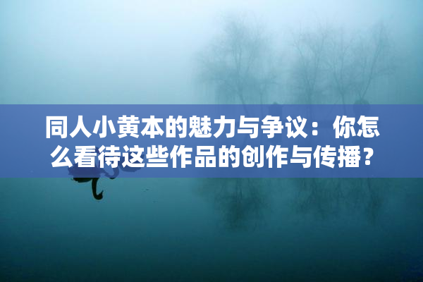 同人小黄本的魅力与争议：你怎么看待这些作品的创作与传播？