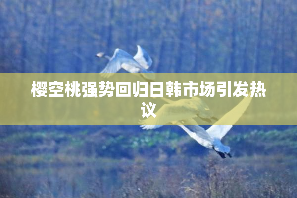 樱空桃强势回归日韩市场引发热议