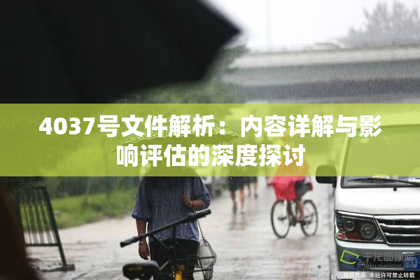 4037号文件解析：内容详解与影响评估的深度探讨