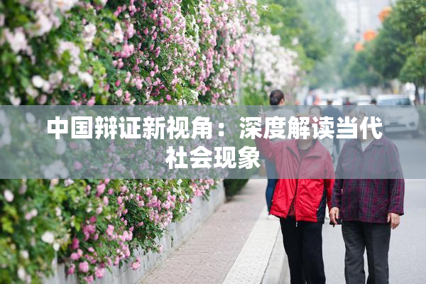 中国辩证新视角：深度解读当代社会现象