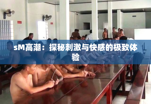 sM高潮：探秘刺激与快感的极致体验
