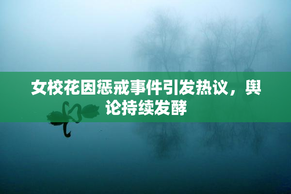 女校花因惩戒事件引发热议，舆论持续发酵