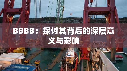 BBBB：探讨其背后的深层意义与影响