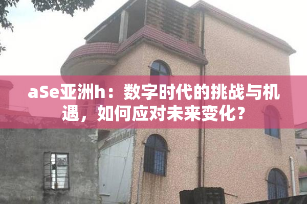 aSe亚洲h：数字时代的挑战与机遇，如何应对未来变化？