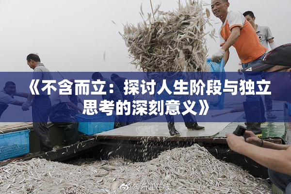 《不含而立：探讨人生阶段与独立思考的深刻意义》