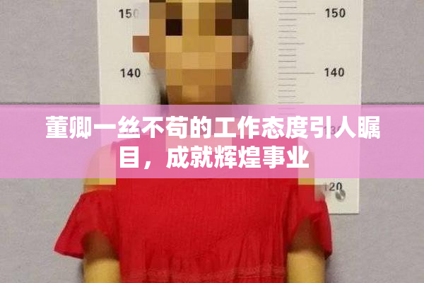 董卿一丝不苟的工作态度引人瞩目，成就辉煌事业