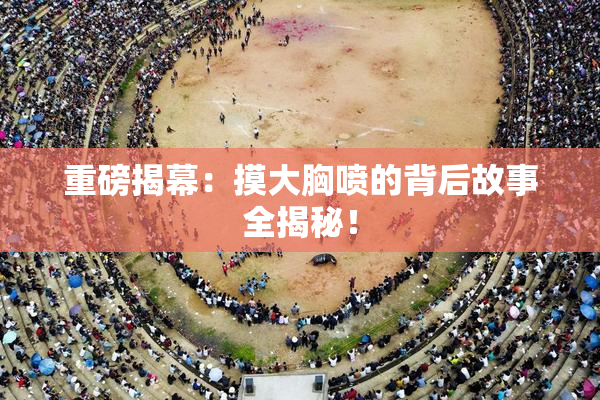 重磅揭幕：摸大胸喷的背后故事全揭秘！