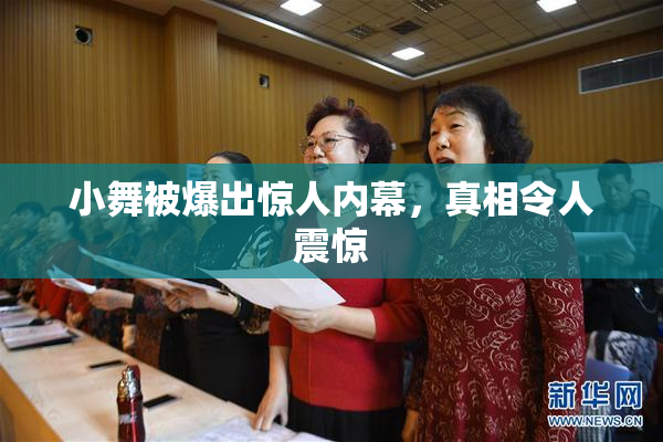 小舞被爆出惊人内幕，真相令人震惊
