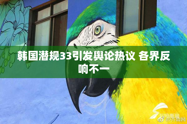 韩国潜规33引发舆论热议 各界反响不一
