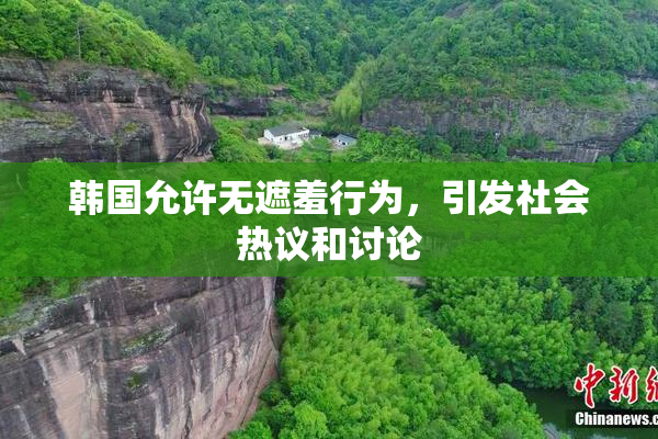 韩国允许无遮羞行为，引发社会热议和讨论