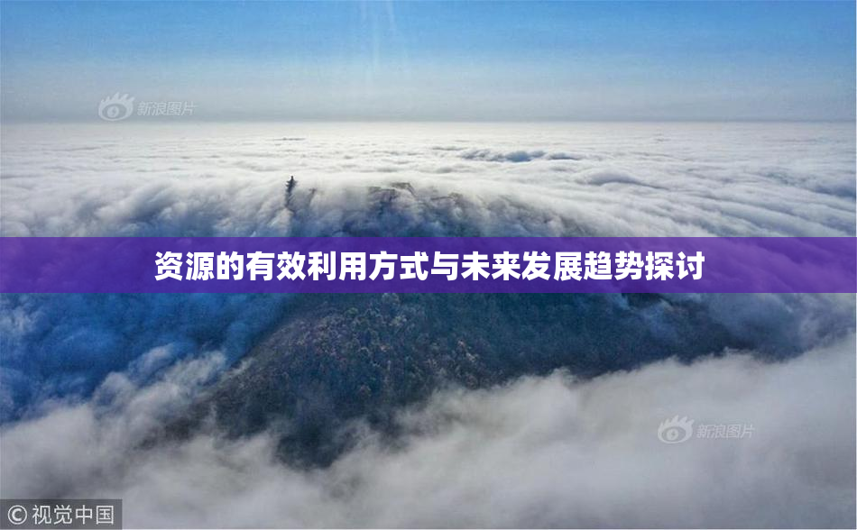 资源的有效利用方式与未来发展趋势探讨