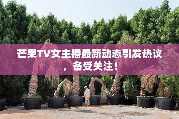 芒果TV女主播最新动态引发热议，备受关注！