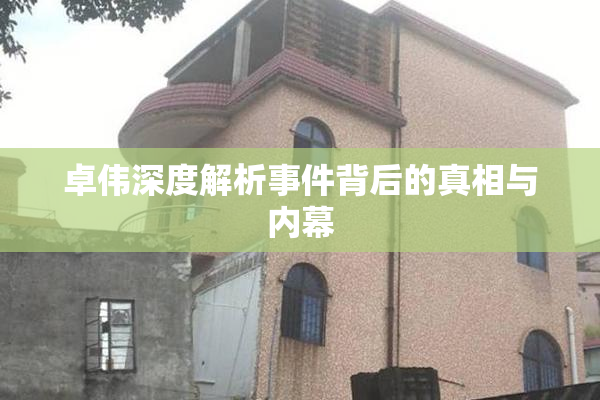 卓伟深度解析事件背后的真相与内幕