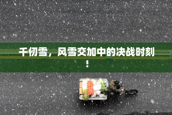 千仞雪，风雪交加中的决战时刻！