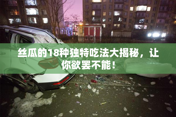 丝瓜的18种独特吃法大揭秘，让你欲罢不能！