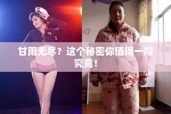 甘雨无尽？这个秘密你值得一探究竟！