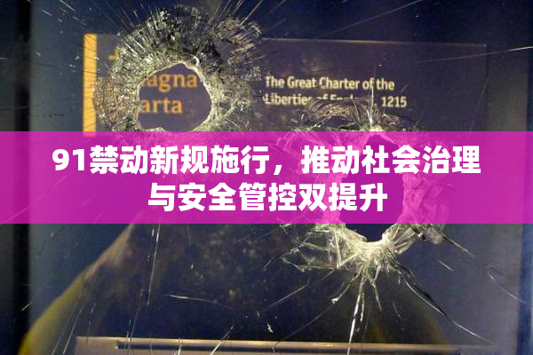91禁动新规施行，推动社会治理与安全管控双提升