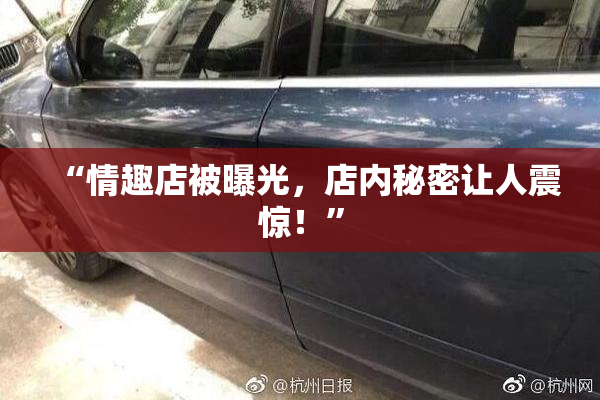 “情趣店被曝光，店内秘密让人震惊！”