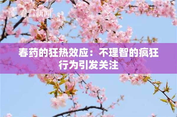 春药的狂热效应：不理智的疯狂行为引发关注