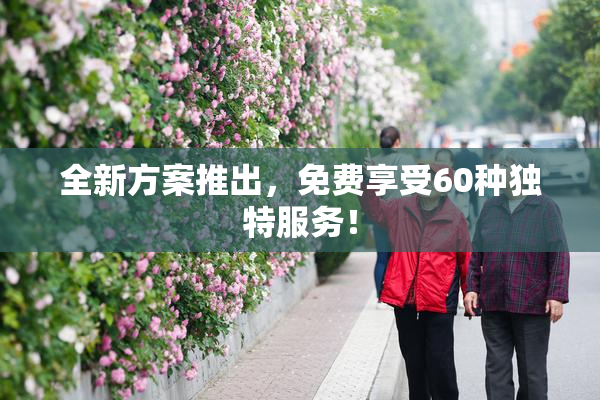 全新方案推出，免费享受60种独特服务！