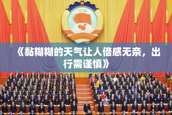 《黏糊糊的天气让人倍感无奈，出行需谨慎》