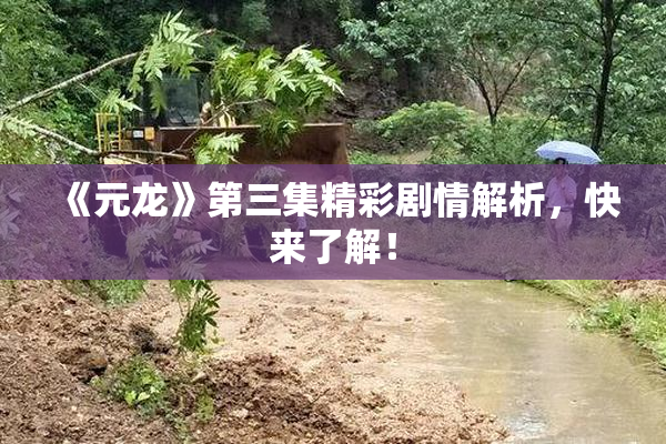 《元龙》第三集精彩剧情解析，快来了解！