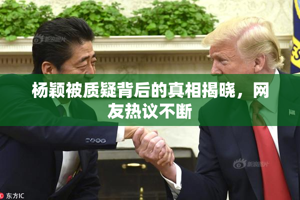 杨颖被质疑背后的真相揭晓，网友热议不断