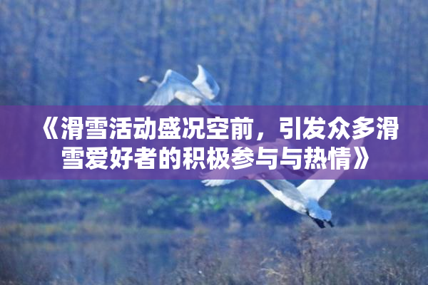 《滑雪活动盛况空前，引发众多滑雪爱好者的积极参与与热情》