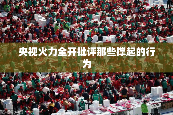 央视火力全开批评那些撑起的行为