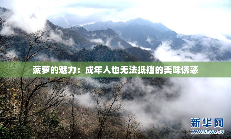 菠萝的魅力：成年人也无法抵挡的美味诱惑