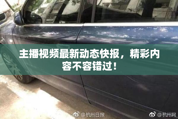 主播视频最新动态快报，精彩内容不容错过！