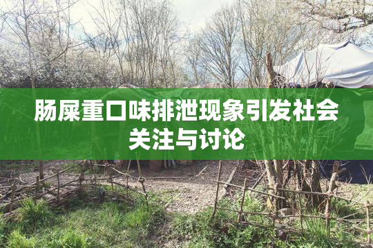 肠屎重口味排泄现象引发社会关注与讨论