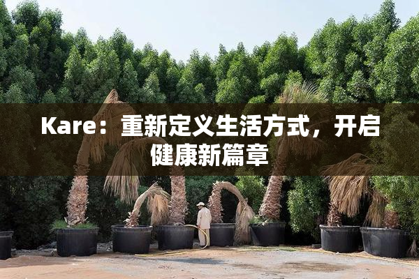 Kare：重新定义生活方式，开启健康新篇章