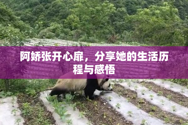 阿娇张开心扉，分享她的生活历程与感悟