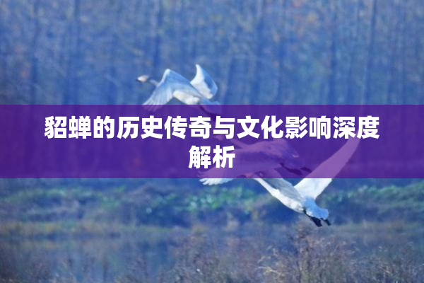 貂蝉的历史传奇与文化影响深度解析
